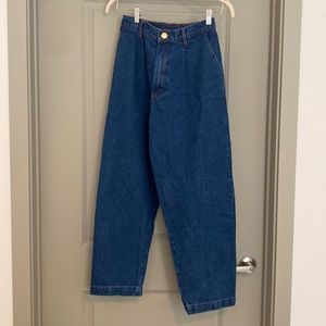 DENIM TROUSER JEANS - DARK WASH